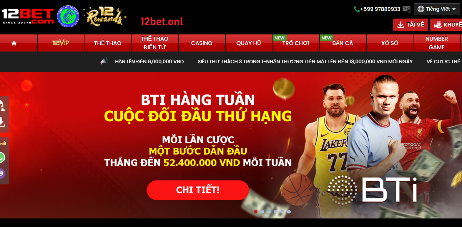 12bet Vị thế đỉnh cao của 12bet